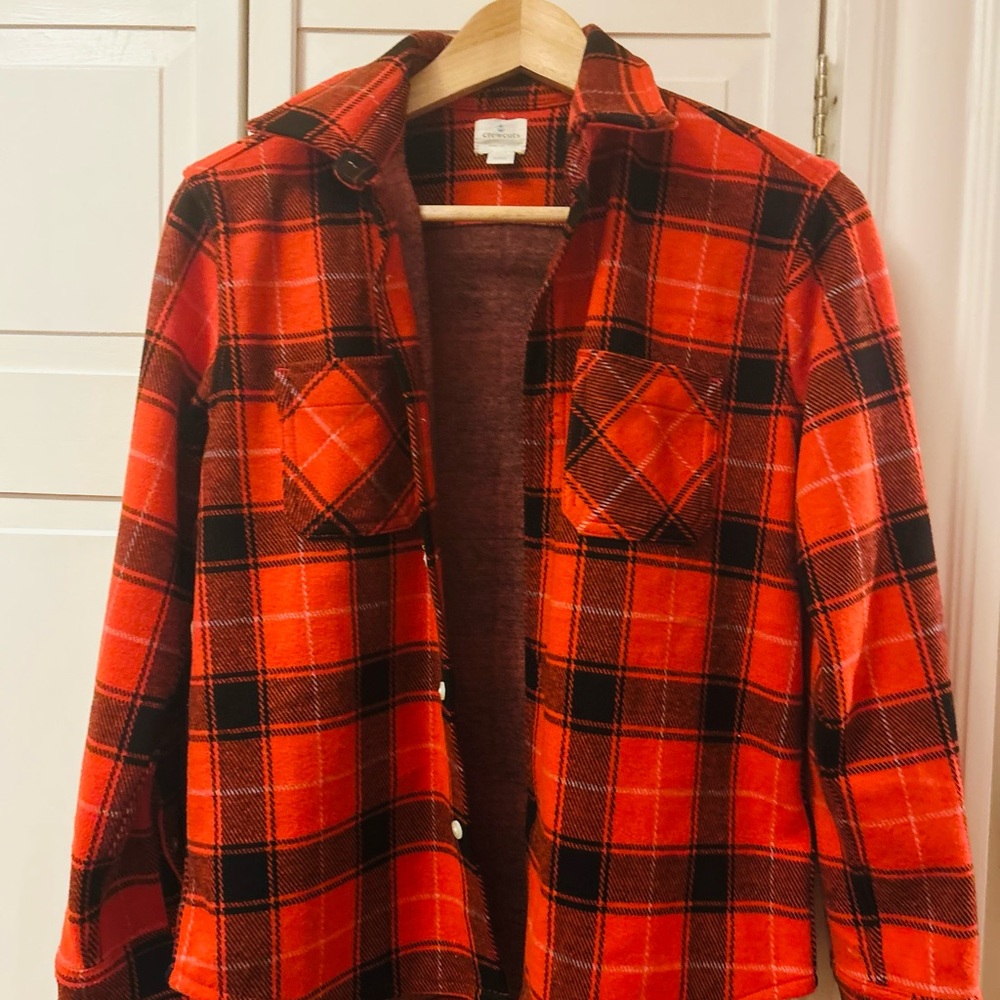 Crewcuts Red and Black Plaid Shirt size 12